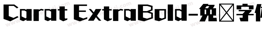 Carat ExtraBold字体转换